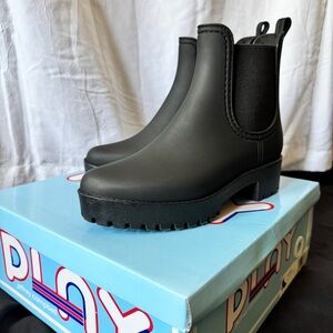 Jeffrey Campbell cloudy Chelsea ankle boots black matte 7 M